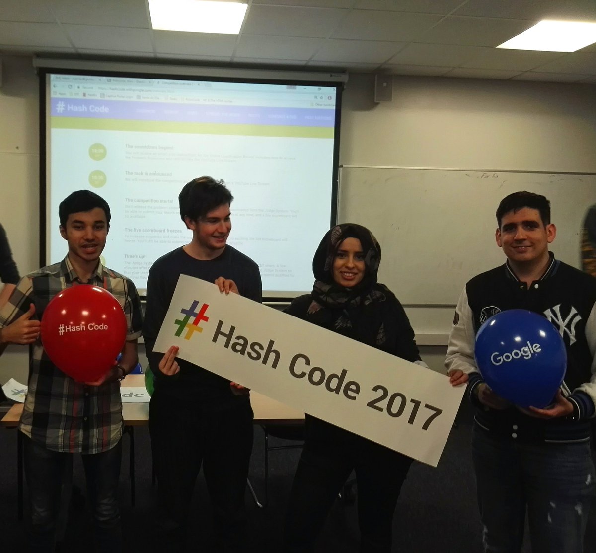 ThomasDelaney_'s tweet image. Team Ran By Caffeine prepping for #hashcode2017 next week! #ready4hashcode