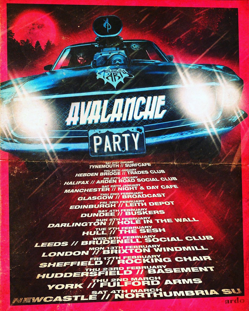 SHEFFIELD - SOLD OUT. Not long left to catch @avalanche_party live on tour!