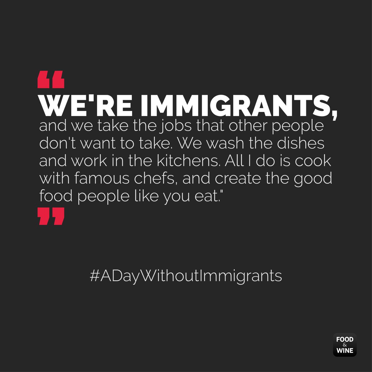 How it feels to be an immigrant worker in a restaurant kitchen now. #DayWithoutImmigrants trib.al/nkLJzmD