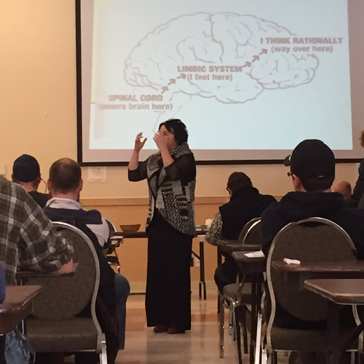 Pierette Desrosiers talks about Emotional Intelligence at Eastern Ontario Dairy Days in Kemptville. A good talk. #becauseemotionsmatter