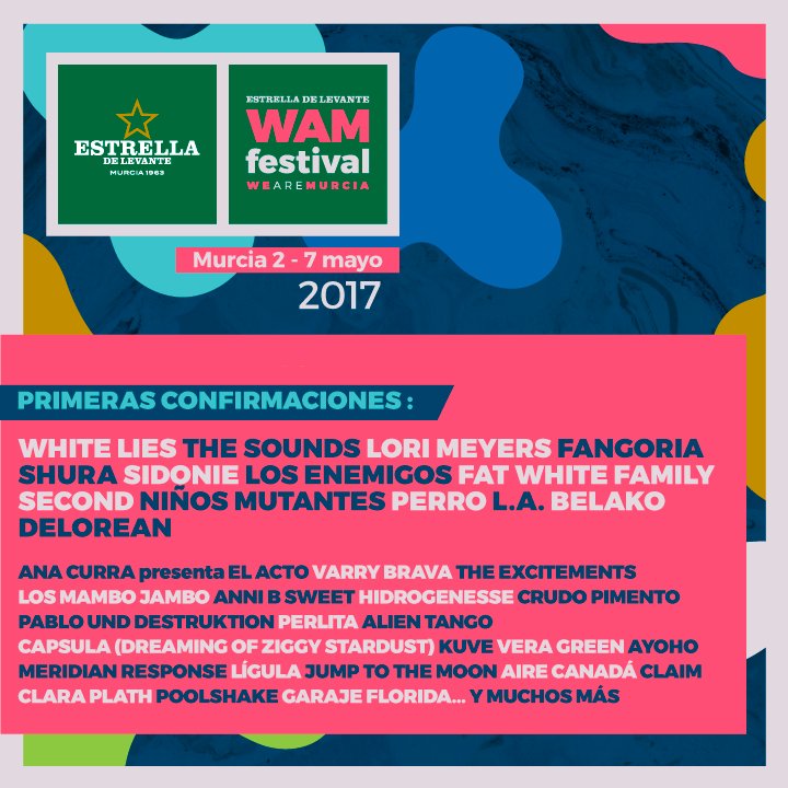 estrellalevante's tweet photo. ¡Sólo queda 1 hora para que suba el precio! @WAMmurcia #WAM2017
Abonos 20€ » https://t.co/YszMFRgQuh https://t.co/jK4WkR5hCs