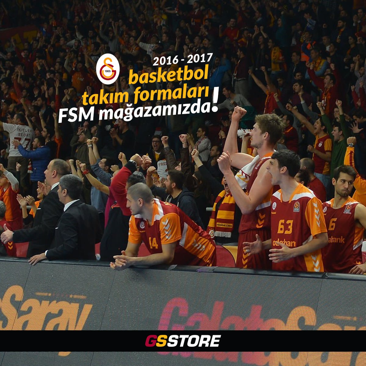 GSStoreBursa's tweet photo. #YenilmezArmada | #Galatasaray Erkek Basketbol ürünleri mağazanız #Bursa #GSStore'da. #GSStoreFSM | 0 (224) 451 51 94 #GalatasarayOdeabank https://t.co/ECoiIpTSXu