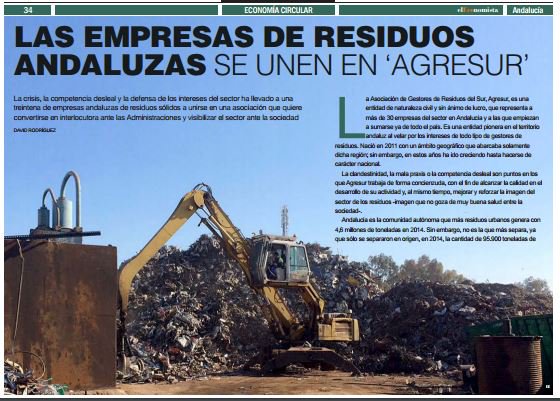 Reci_Marquez's tweet photo. LAS EMPRESAS DE RESIDUOS ANDALUZAS SE UNEN EN "AGRESUR" pag 34-35  https://t.co/tEno56isA3 Vía @elEconomistaes #Andalucía https://t.co/DKQ0H5OIsI