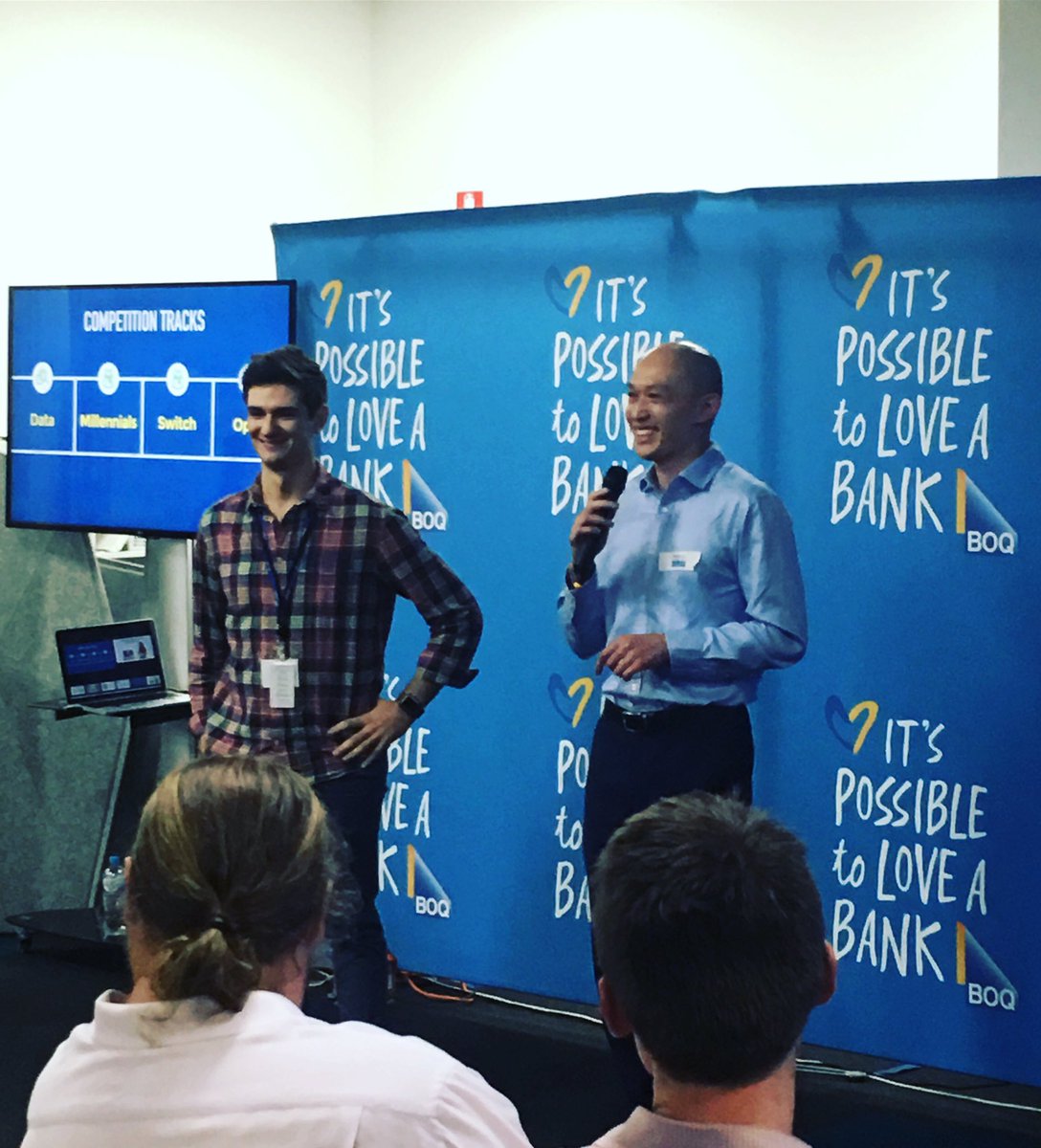 megs_harris2's tweet photo. So proud! @BOQ @AaronBirkby #BOQHackathon #innovation @RiverCityLabs #boqrepresent @pjlaurie https://t.co/w1lbm0zcoN