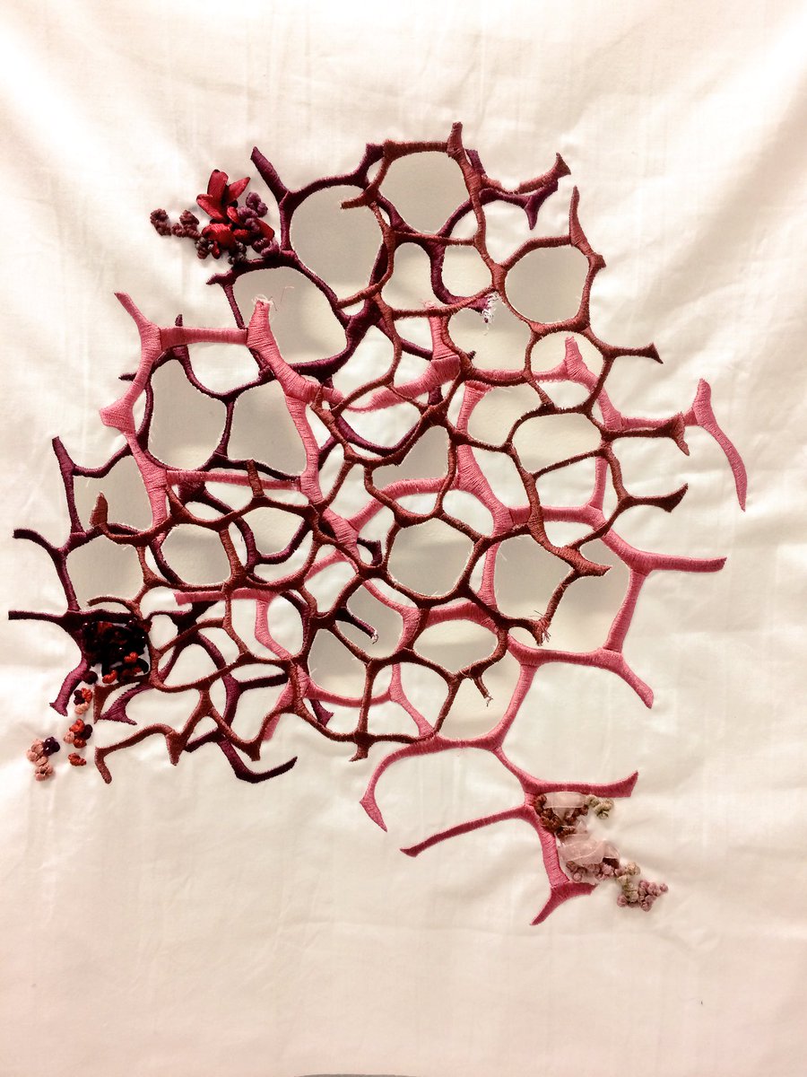 aisling_emma's tweet photo. #Exploring #identity with #cellstructures #Sculpture #TextileArt #women #embroidery #CreativeImpact https://t.co/SyIZ6MR7mH