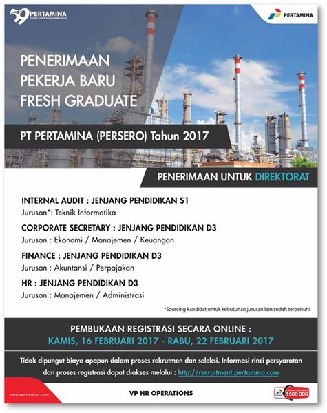 crmdeveloper0's tweet image. Hai Sobat,
Masih ada waktu bagi kalian yang ingin bergabung menjadi Energi Baru Pertamina, langsung apply ke sini ya recruitment.pertamina.com