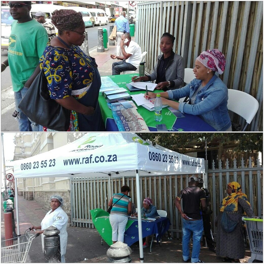 RAF_SA's tweet photo. Catch #TeamRafzin out at Wynburg Taxi Rank make you way for any RAF related queries #Claimdirect #Myroadyourroad https://t.co/SiECFQjgrq
