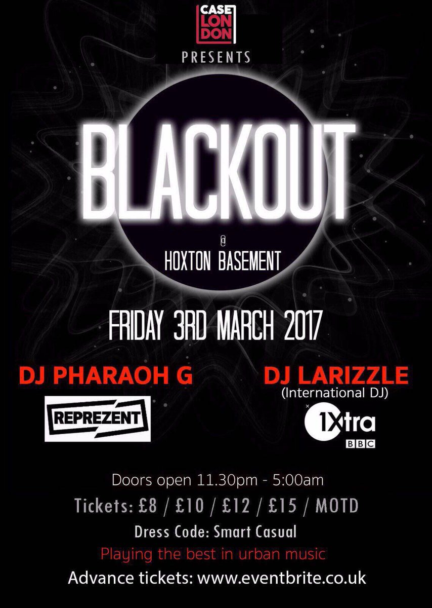 case_london's tweet photo. #BLACKOUT is back tonight with @DJPharaohG @DJLarizzle - tickets @Shoobsonline link in bio #FridayFeeling #CaseLondon #hiphop #trapmusic https://t.co/cul2VrWiaT
