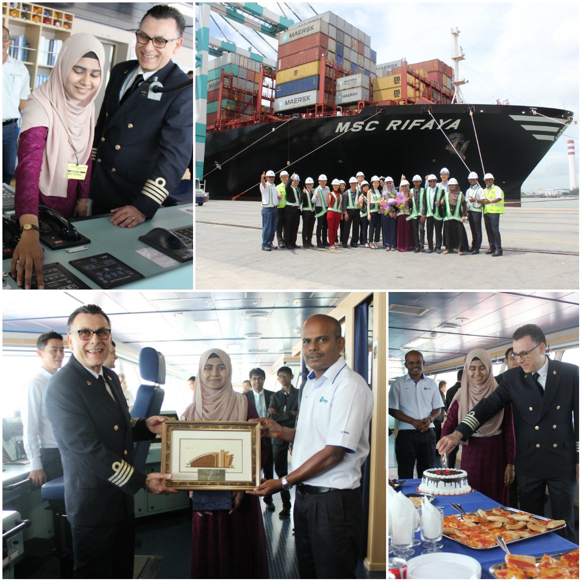 PTPMalaysia's tweet photo. 2 March 2017
PTP Welcomes MSC RIFAYA calling at the port.
#portoftanjungpelepas #MMC #MMCPorts #MSCRifaya #ULCV https://t.co/zsiwSRCo3C