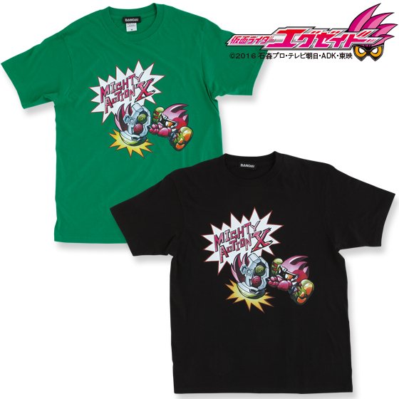 仮面ライダーエグゼイド よりマイティがモチーフのTシャツ、マフラー