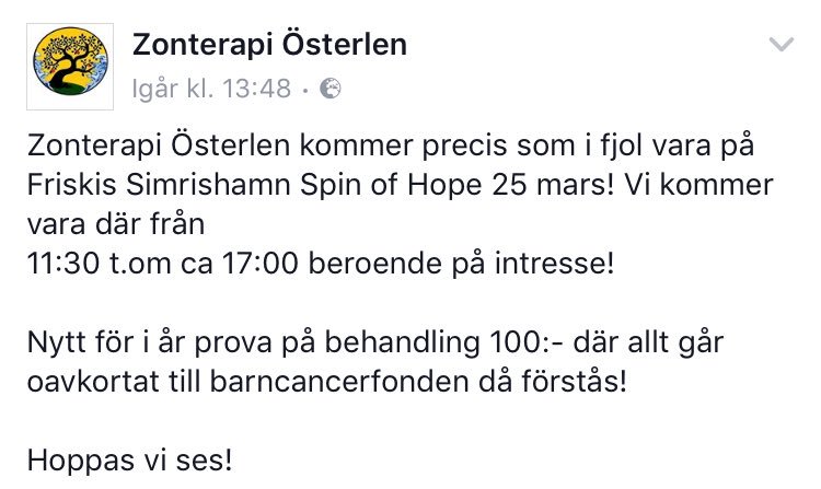 OsterlenZ's tweet photo. #Zonterapi #Simrishamn @barncancerfond @FriskisSvettisR #Skåne #Österlen https://t.co/lNmSDSt4hA