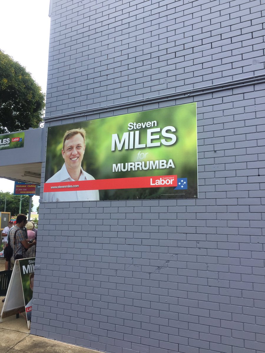 stevenwardill's tweet photo. And there's signage #mountcoot-tha to #murrumba @StevenJMiles #qldpol https://t.co/5rSlVKSFwJ