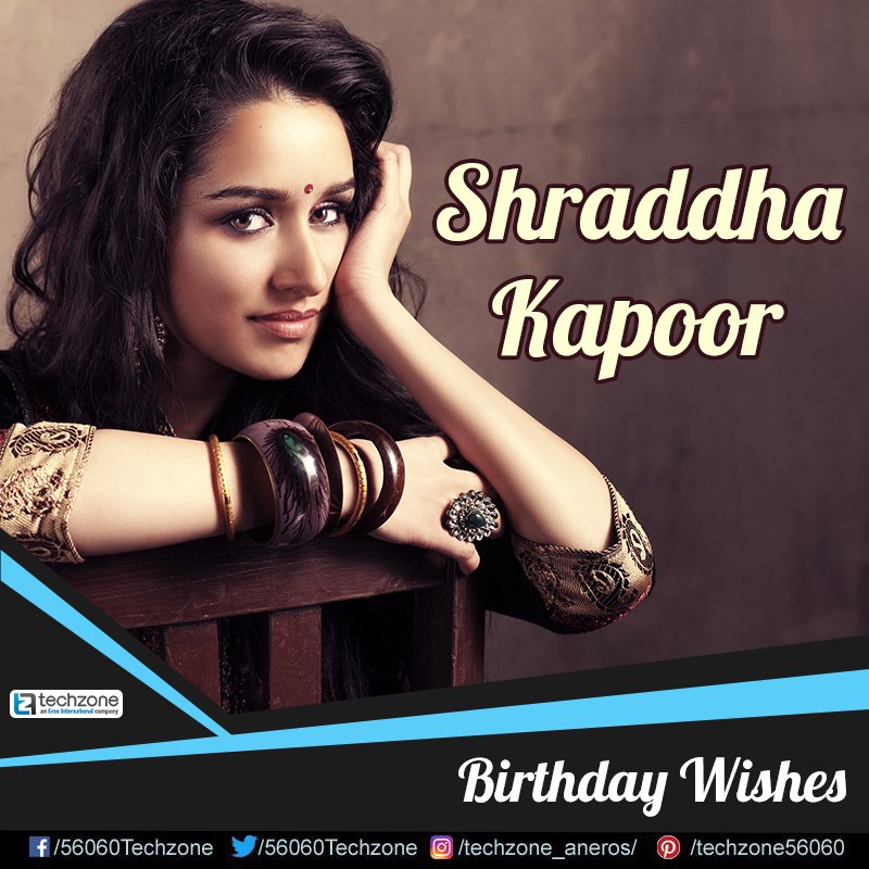 56060TechZone's tweet photo. @ShraddhaKapoor enrolled in Boston Univ to major in psychology, but left it in an year to appear in her debut. #HappyBirthdayShraddhaKapoor https://t.co/7bqK8Uryj3