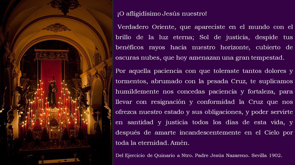 hermandaddelao's tweet photo. 4ºdía Quinario
19.30 h Exp. Stmo.
20:15 h Meditación
Después Ejercicio del Quinario.
20.30 h. Cuarto día del Quinario.
Concierto Banda Sol. https://t.co/gIxQrRKinp
