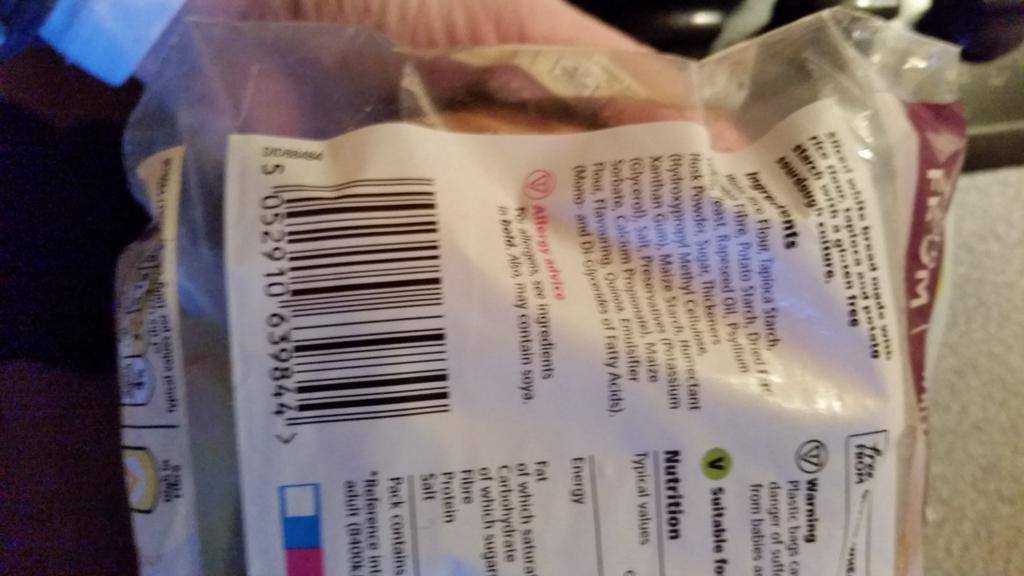WriteAwayHannah's tweet photo. @Tesco Found a foreign body sharing my loaf this morning! No idea what it is but it's put me off for life! 😯 https://t.co/Evw9G8aqir