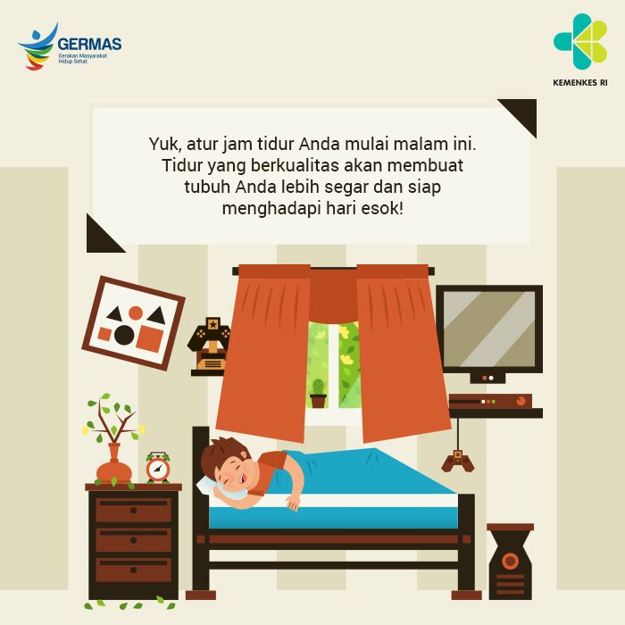 Yuk, atur jadwal tidurmu agar esok tubuh lebih fit! Selamat malam Healthies!