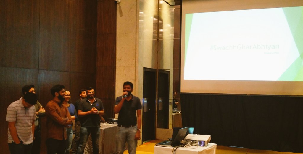 AP_OneDigital's tweet photo. Team 02 presents its case to the audience. #APOneDigital https://t.co/UFiH4xMXww