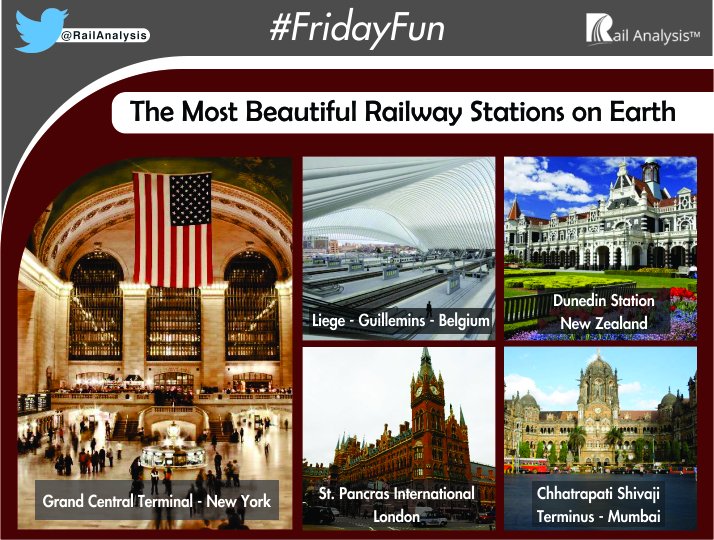 Checkout the most beautiful Railway Stations on the Earth! Stay Tunned... #RailAnalysis #FridayFun #Amazing