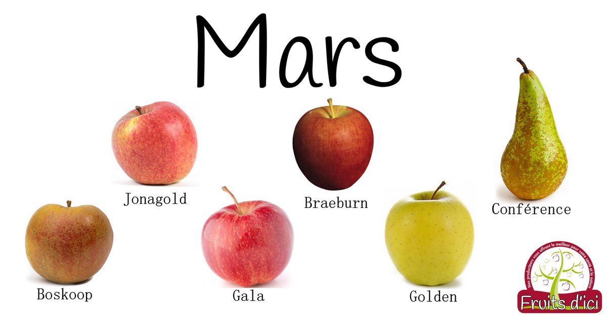 Découvrez les pommes et la poire à déguster en mars facebook.com/fruitsdici/ #circuitscourts #mangerlocal #wallonie