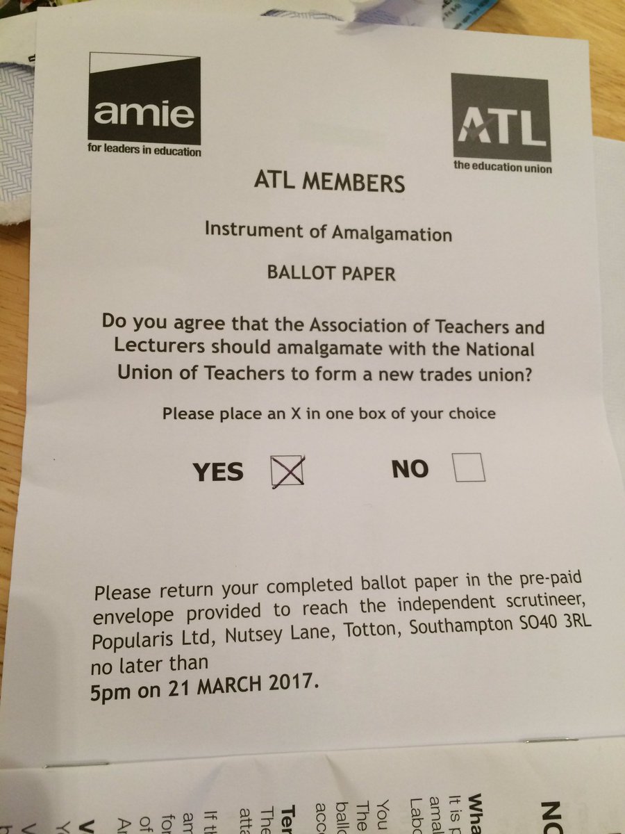 huwt_j's tweet image. Do you agree that ATL should amalgamate with the NUT to form a new trades union? Hell yes and you should too! #newunion #professionalunity