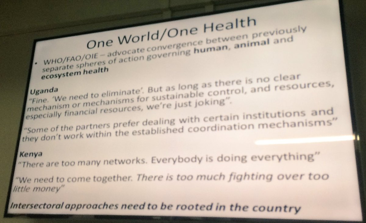 One health? limits of #ISA for #health - @jrsmith73 @maHp_SA #intersectoralaction #globalhealth