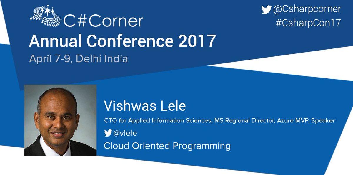 CsharpCorner's tweet image. Be part of power packed session on #Cloud #orientedprogramming by @vlele at #CsharpCon17! goo.gl/jnln0q