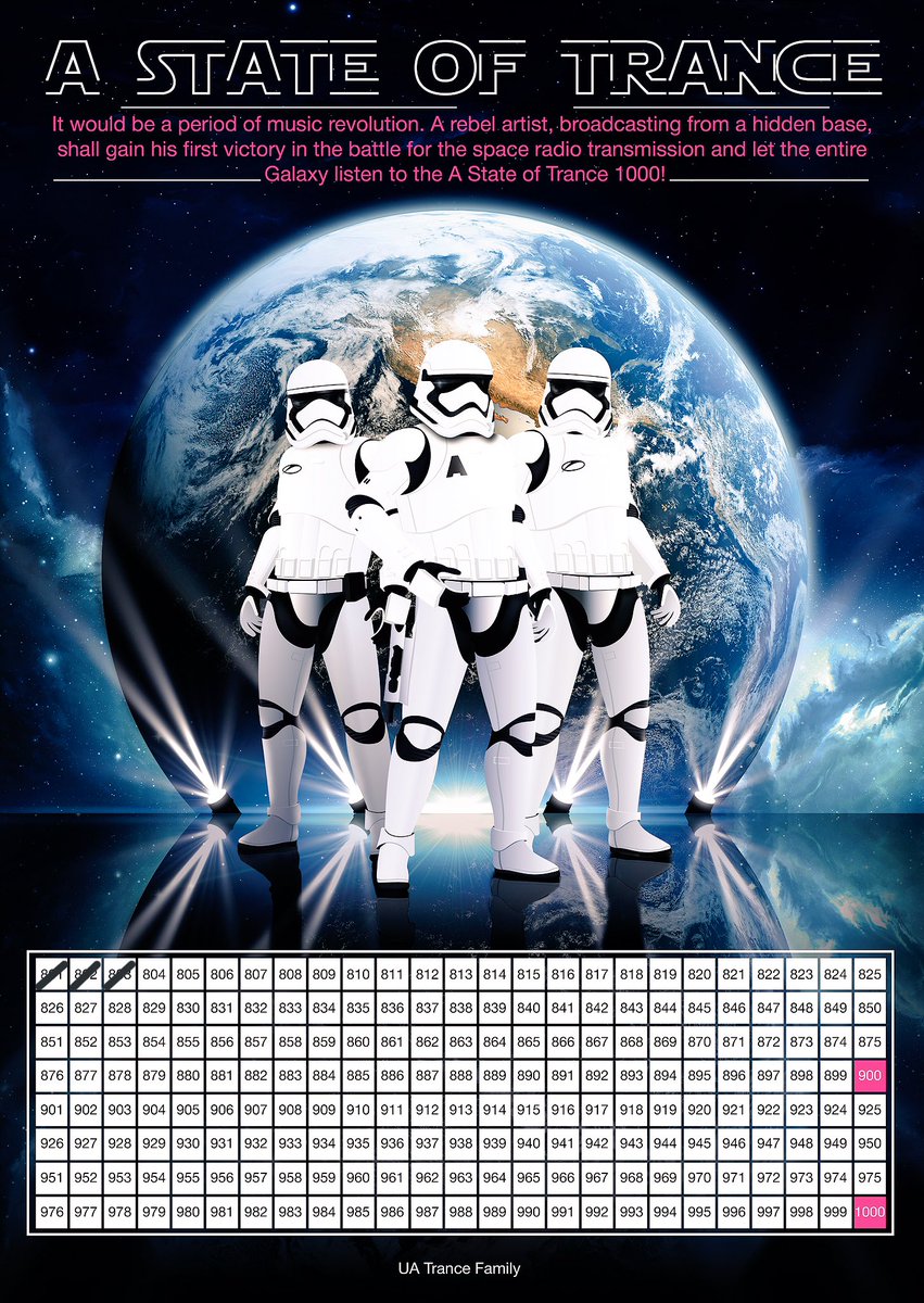 IrinaMostova's tweet photo. @arminvanbuuren 197 to go until the #ASOT1000!!!) have you crossed out the three first episodes on the calendar? 😁 https://t.co/auRKmVjjNg