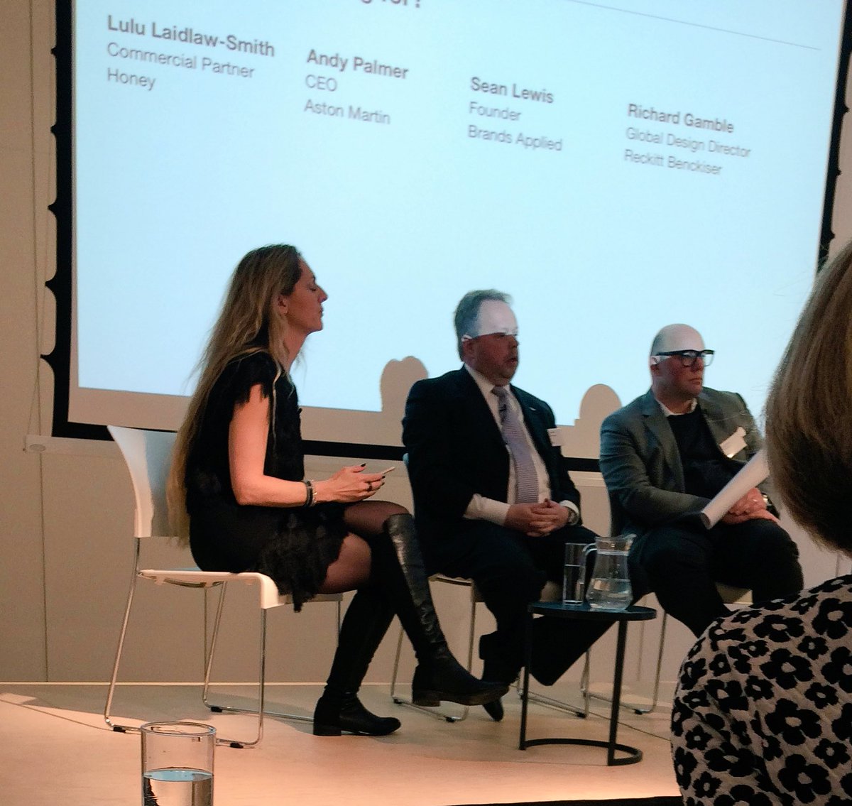 Honeycreative's tweet image. This morning&apos;s @dbaHQ panel asks &quot;Who are we designing for?&quot; #designpurpose