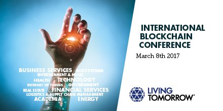 Join our international panel and <a href="/alexanderdecroo/">Alexander De Croo 🇧🇪🇪🇺</a> during the BlockChain Conference March 8th  livingtomorrow.com/nl/events-livi…