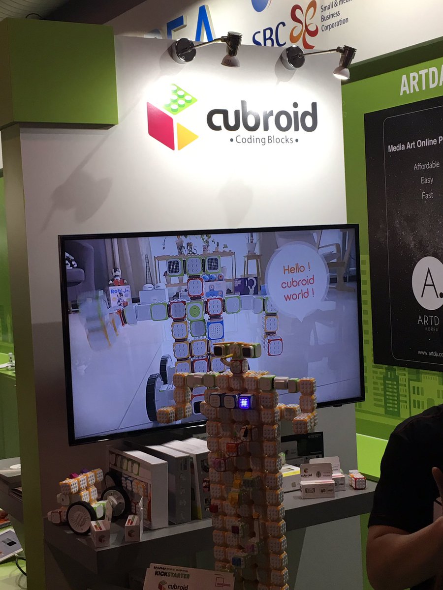 Cubroid : the easiest coding block for kids ! #mwc17