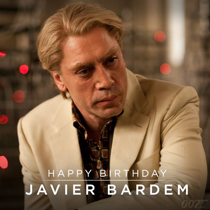 Happy Birthday to Javier Bardem. He played vengeful villain Silva in SKYFALL..  