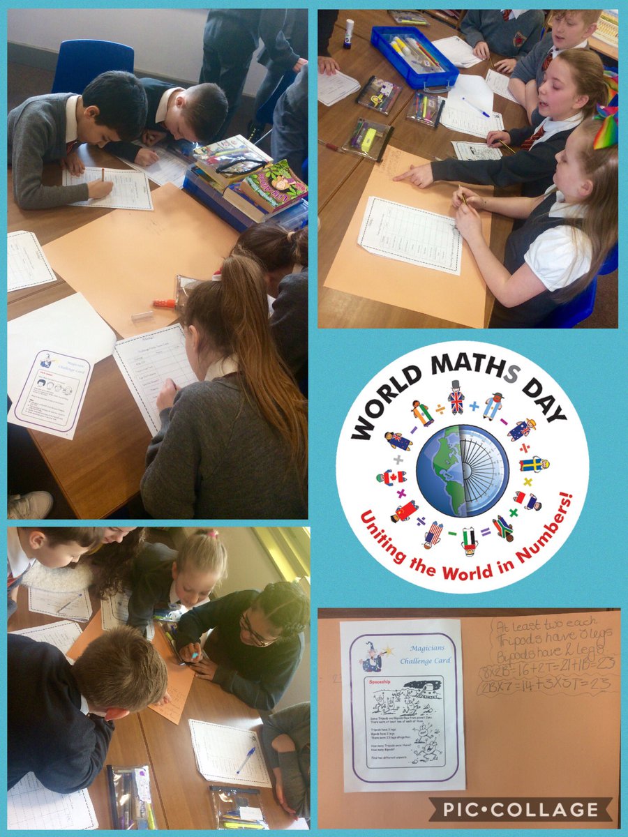 OakClass_Sankey's tweet photo. Lots of excitement for World Maths Day 2017 - Try the challenges yourself! 😄⭐️➕✖️➖✅ #worldmathsday2017 #challenge #ks2learning #teamwork https://t.co/MenM7SGsBX