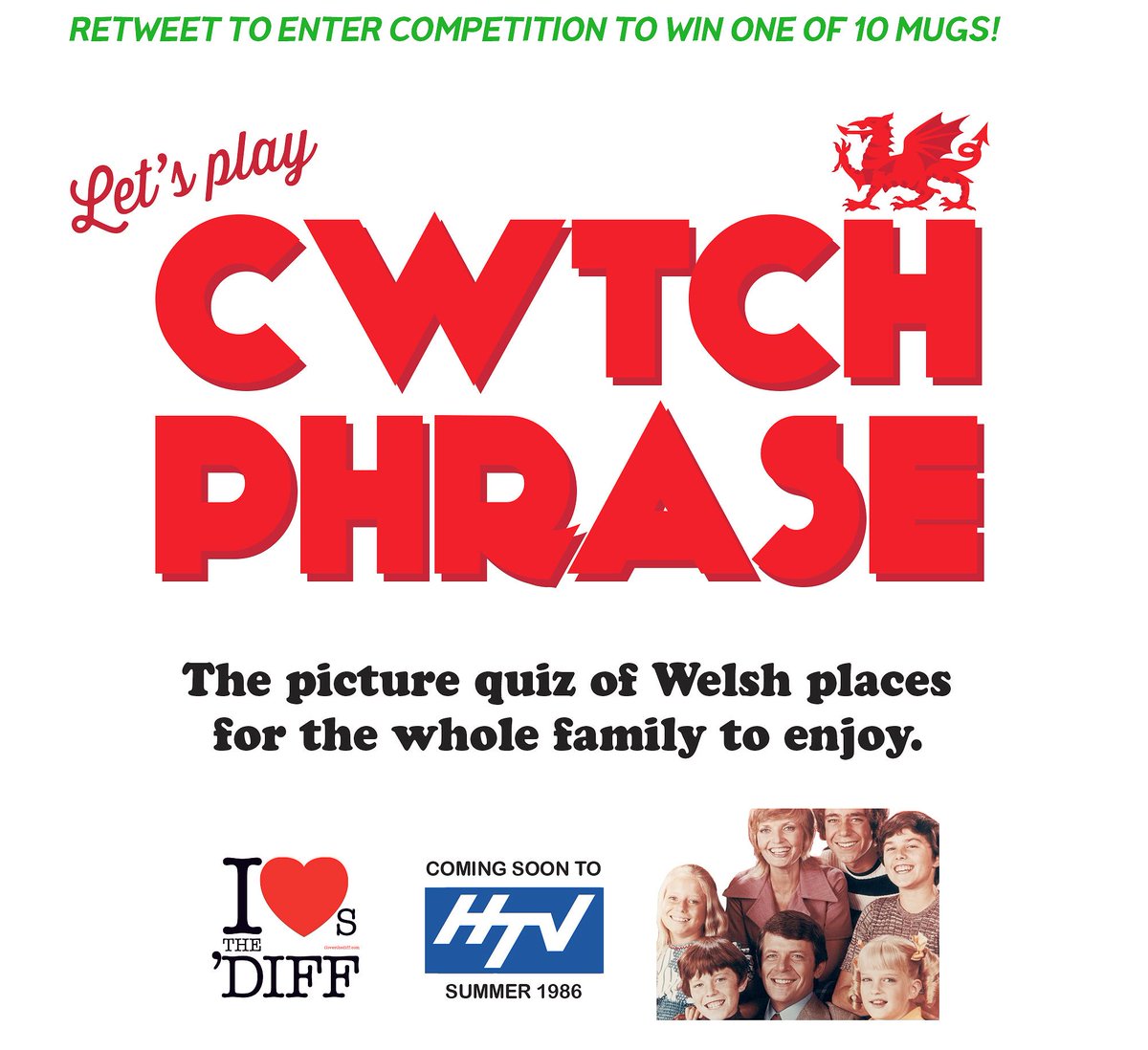 ILovesTheDiff's tweet photo. Cwtch Phrase is back for #StDavidsDay! Guess the Welsh places from the visual clues. Say what you see: https://t.co/30arClnF11 #Competition https://t.co/w8xUtRMmcx