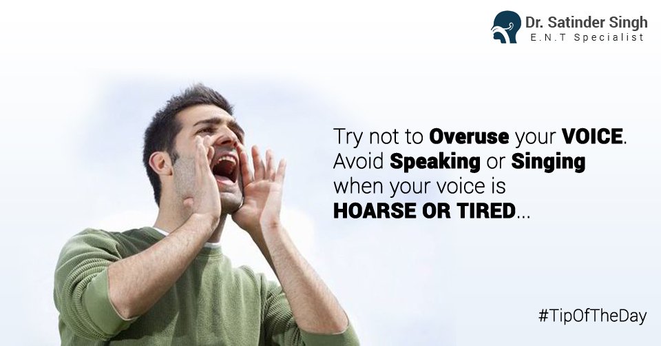 entdoctordelhi's tweet photo. #TipOfTheDay !
Avoid to speak loudly when your voice is #Hoarse or #Tired .
To know more: https://t.co/op9B0AEX6U
#ENT #EarCare #EarDisorder https://t.co/THJfKNbLQx