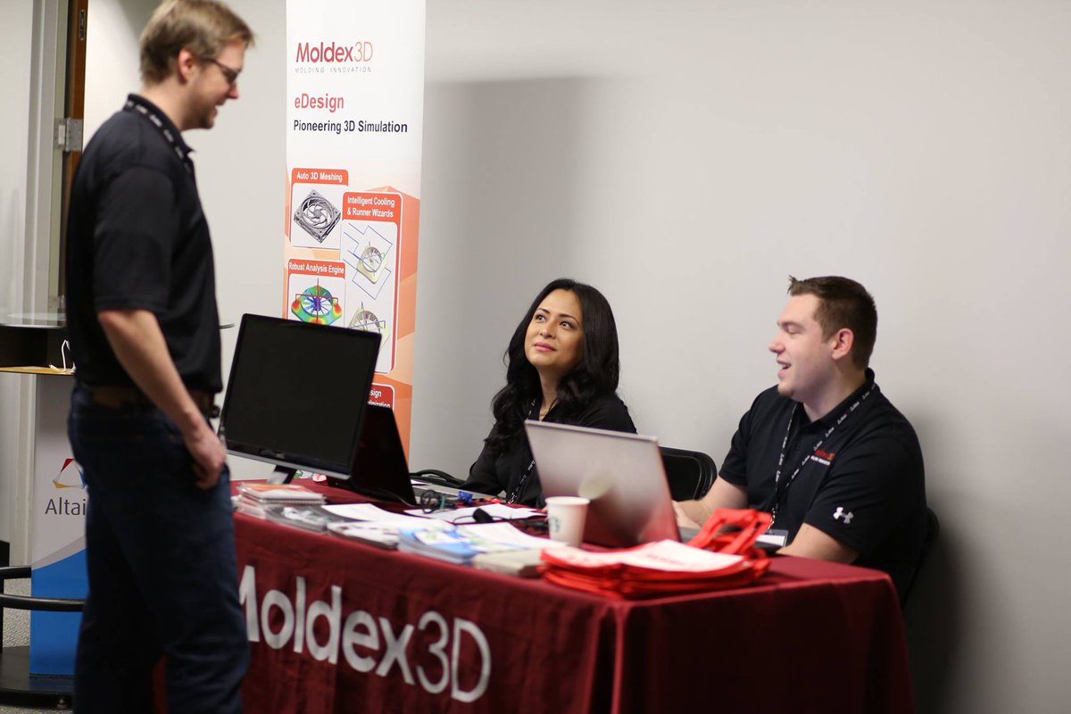 Moldex3DGlobal's tweet image. Thanks to everyone who stopped by #Moldex3D&apos;s table at this year&apos;s #OptiStruct Conference. For more information: goo.gl/Pcf16r