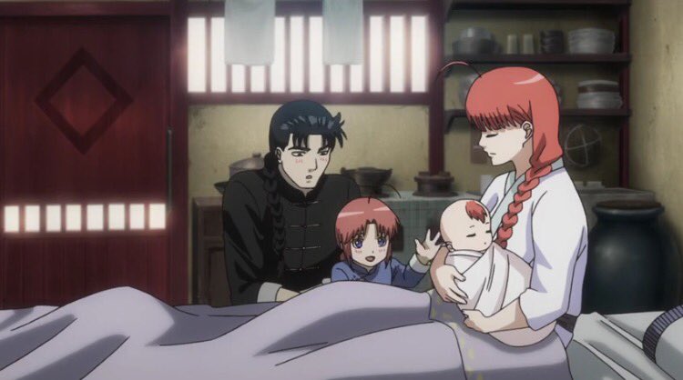 gintama3333333's tweet photo. 【ネタバレ注意】
江華さん美しすぎる……ため息出る程美しい……✨✨
そして夜兎家族がほんまに尊き、美形家族😭😭
神威とパピーが江華さんから必死に逃げてるとこわろたwww
んでショタ神威可愛すぎか、神楽ちゃんに触れたい！って神威があああああ← https://t.co/tH9yswAckG