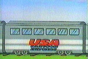 RetroGP's tweet photo. I always wanted to go on this train. All aboard the USA Cartoon Express! #cartoons #80s #cartoonexpress #nostalgia https://t.co/TGD0dJdGat