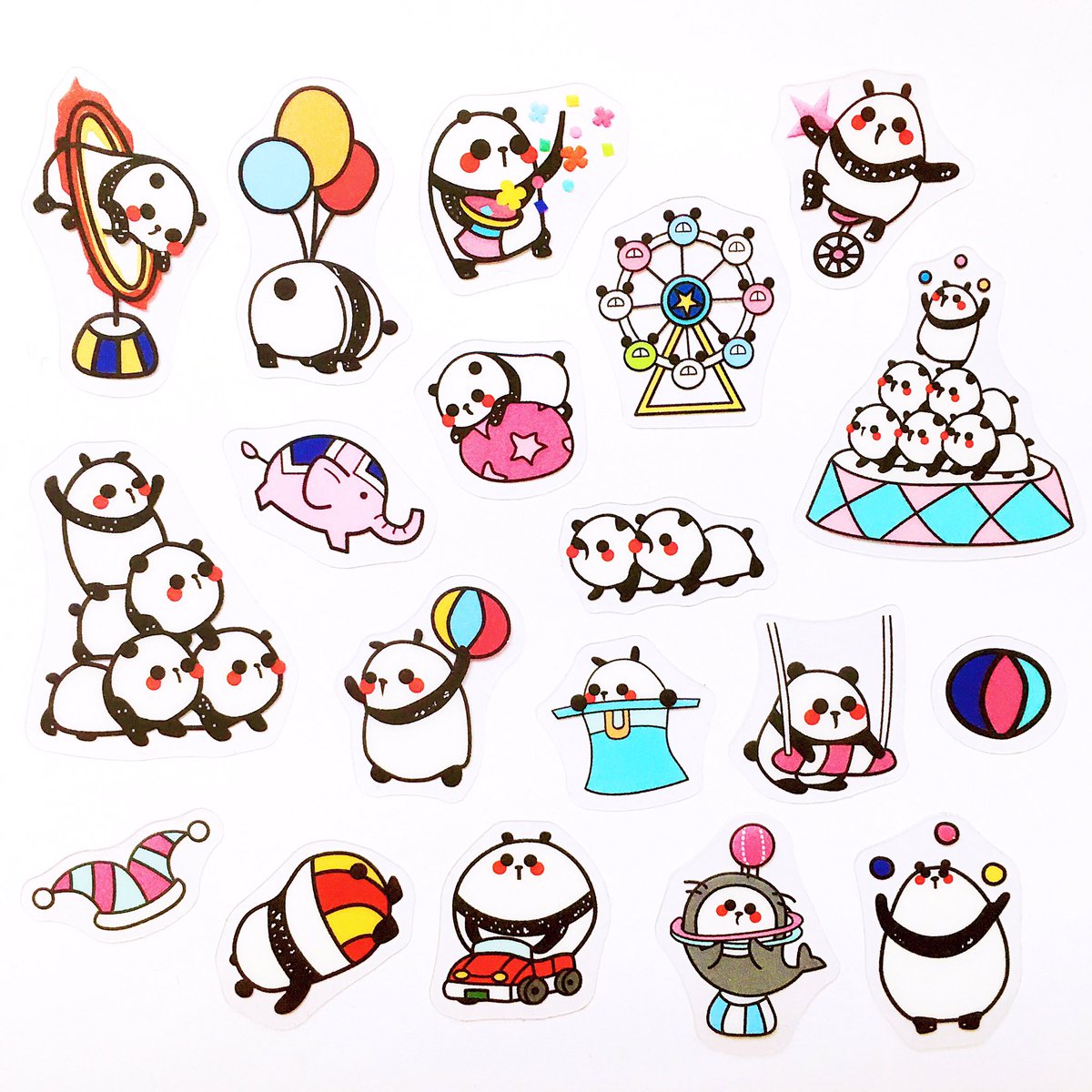 How adorable are those chubby 🐼? Sign up for the Cute Pack to find them in your March Pack! Let's cuddle together 😆 #panda #stickeraddicts
