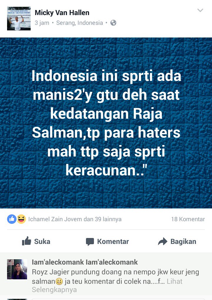 ApriaFi's tweet photo. Baperan boleh tp jgn murahan...ayo dukung indonesia menatap masa dpn bukan berfikir kerdil.. https://t.co/mwjzTHYYJh