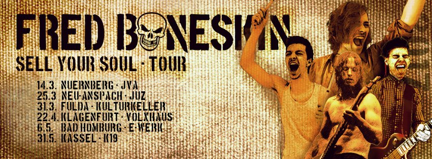 FredBoneskin's tweet photo. Back on the road in 2 weeks!
#tour #live #live2017 #sellyoursoul
#nuernberg #Fulda @VolxhausK @VolXBattle 
#rocknroll #Hardrock https://t.co/XaKHGf3RvM