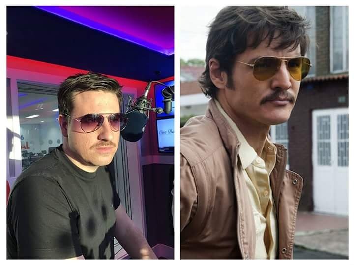 CapitalScotland's tweet photo. Steven's #tashwednesday makes him look like a #Narcos character πππ https://t.co/0qZYhAsqS0