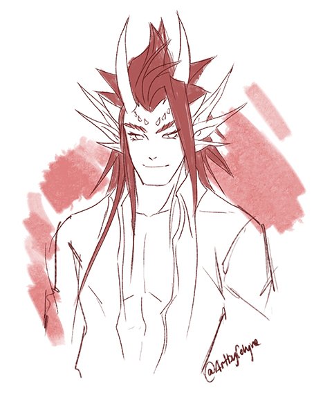 ArtByCelyne's tweet photo. Quick doodle of my OC, Sho from a very long time ago...Forgot how to draw his hair. #workadoodle https://t.co/Wgf8ifHi4M