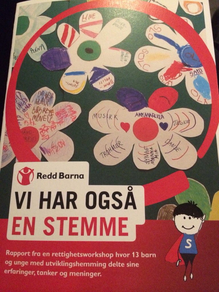 thaleskybak's tweet photo. VI HAR OGSÅ EN STEMME - barn med utviklingshemming deler sine erfaringer, tanker og meninger. Ny @ReddBarna rapport https://t.co/21xCS0yZoR