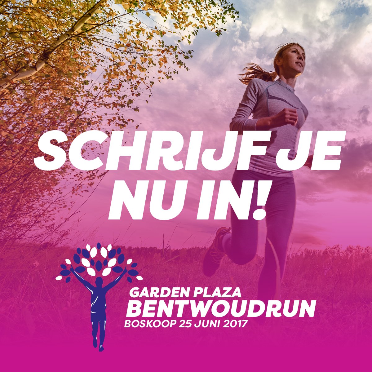 Vanaf vandaag kun je je inschrijven voor de Garden Plaza Bentwoudrun! Ga naar bentwoudrun.nl #hardlopen #boskoop #bentwoud