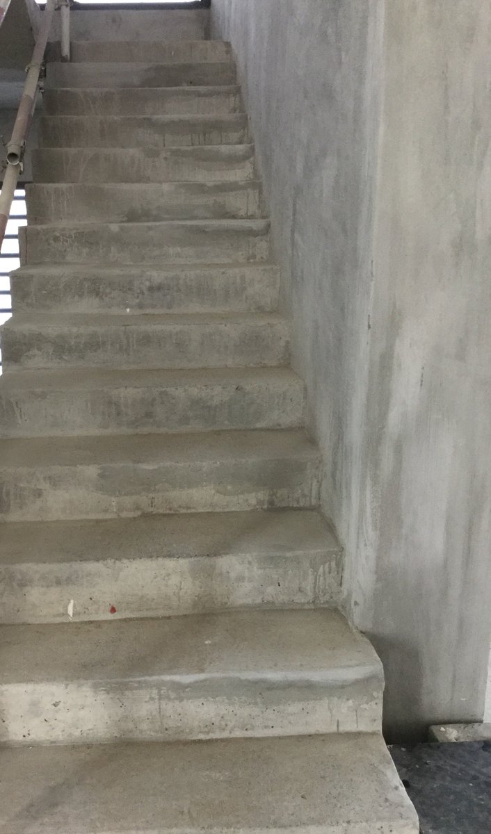 Qualitaz's tweet photo. Pre-cast staircase in excess of 30mm deviation on the stair riser.  Factory pre-pour witness inspection &amp; audits are essential. #quality https://t.co/MQPsEPz5fa