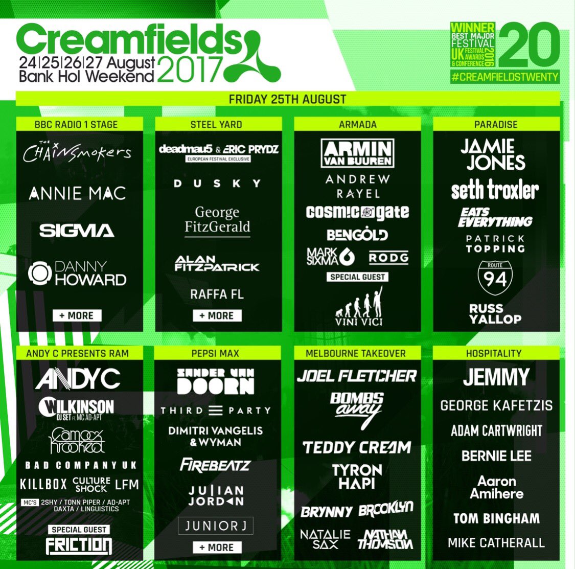 Pepsi MAX presents Creamfields tweet media