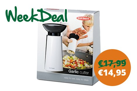 Knoflook snijden in een handomdraai, dat kan met de #RostiMepal knoflooksnijder. melaminegoed.nl/mepal-knoflook… #weekdeal #MG