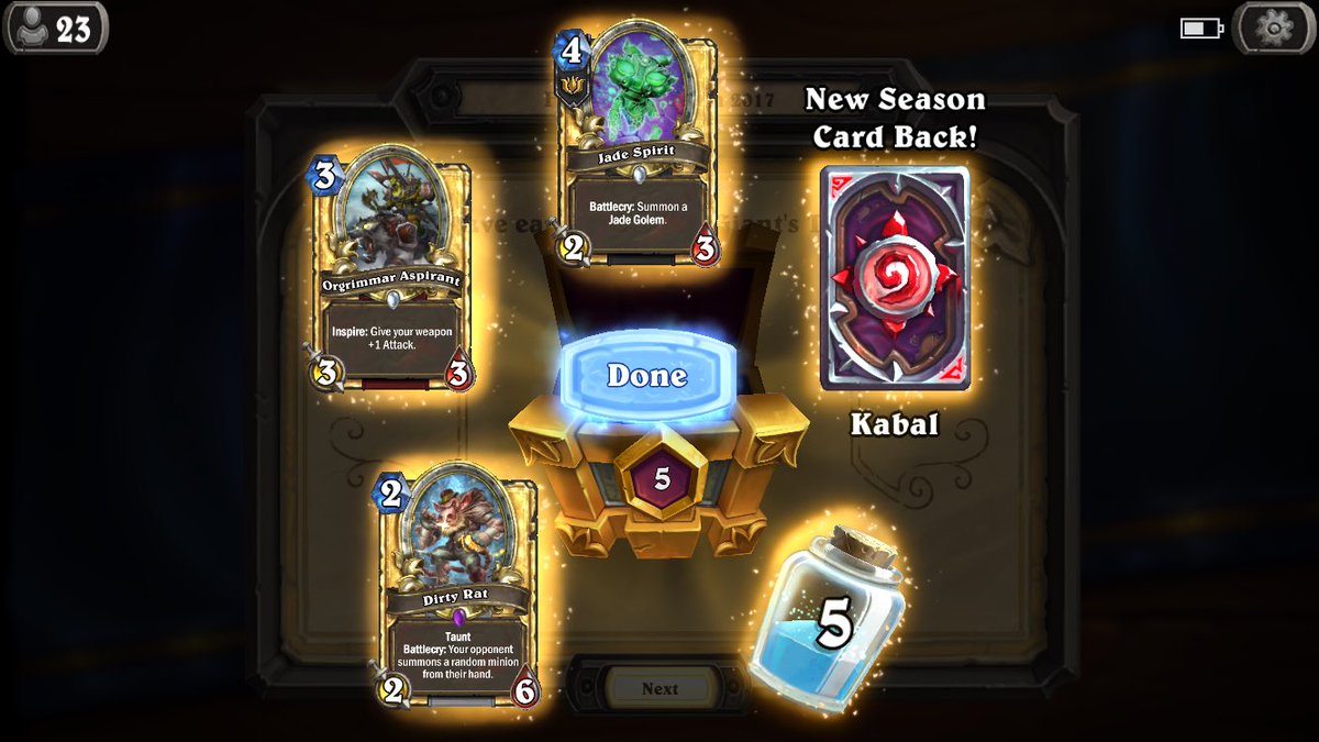 blisterguy's tweet photo. Yoooou Dirty Rat!
#Hearthstone #RankedRewards #ShowMeYourChest #OtherAssortedHashtags https://t.co/JAk7w2VDqu