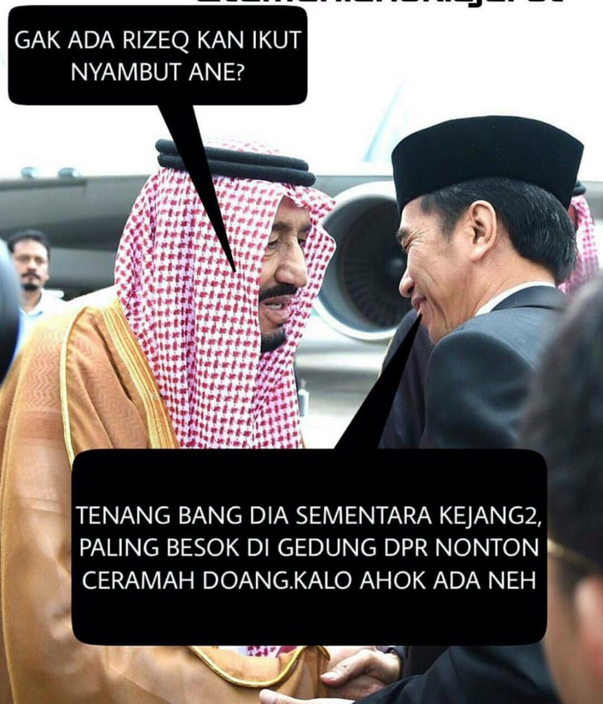 Gerilya Politik On Twitter Ahok Salaman Dengan Raja Salman Muncul