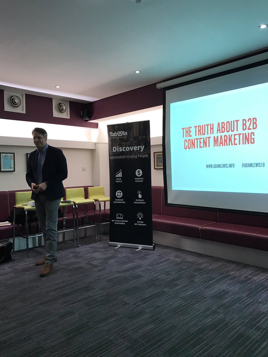 Here's <a href="/adamlewis10/">Adam Lewis</a> on the truth about B2B content marketing in the funnel #cmadigital